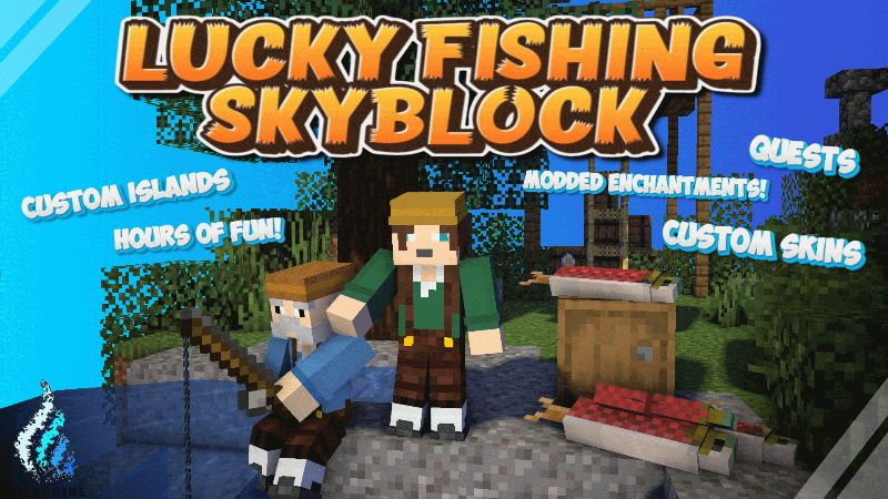 Lucky Fishing Skyblock on the Minecraft Marketplace by WildPhire
