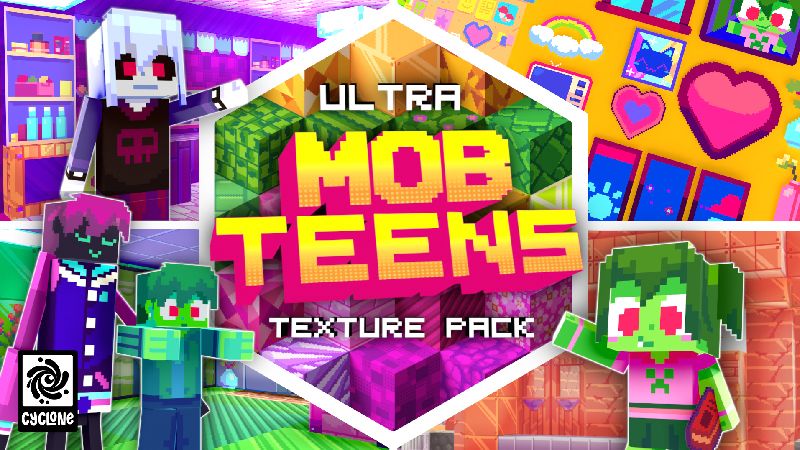 Ultra Mob Teens Texture Pack on the Minecraft Marketplace by Cyclone