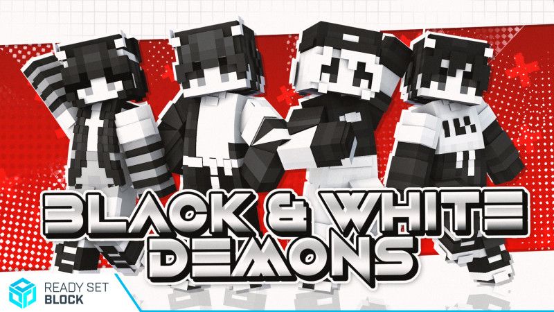 Black  White Demons on the Minecraft Marketplace by Ready, Set, Block!