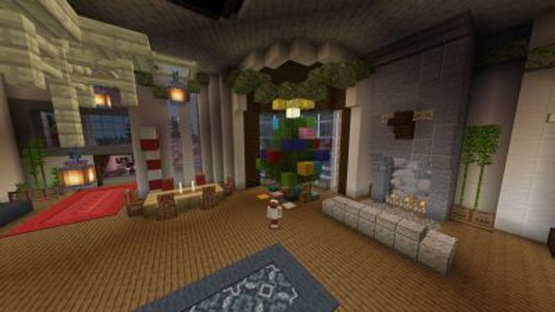 Christmas Winter Mansion on the Minecraft Marketplace by Fun Creators