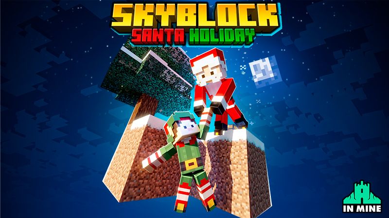 Skyblock Santa Holiday on the Minecraft Marketplace by In Mine