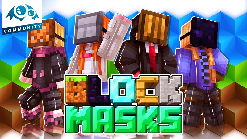 Block Masks on the Minecraft Marketplace by Monster Egg Studios Block Masks on the Minecraft Marketplace by Monster Egg Studios