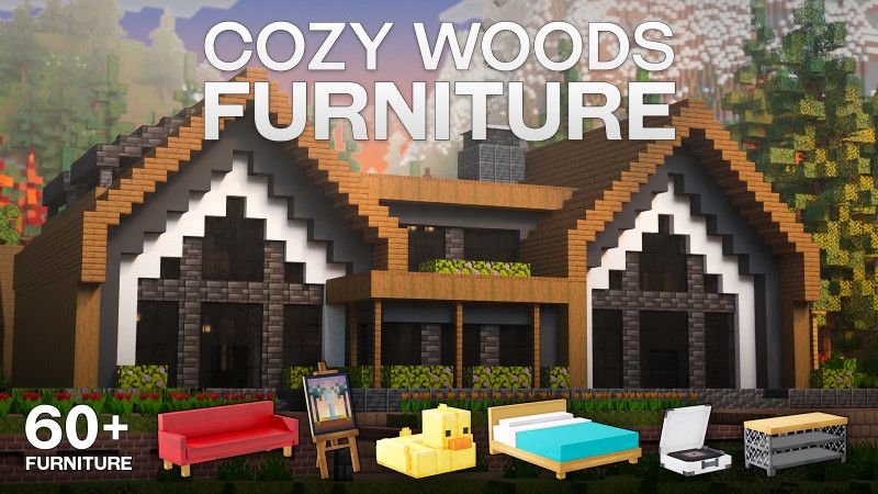 Cozy Woods Furniture on the Minecraft Marketplace by BLOCKLAB Studios Cozy Woods Furniture on the Minecraft Marketplace by BLOCKLAB Studios