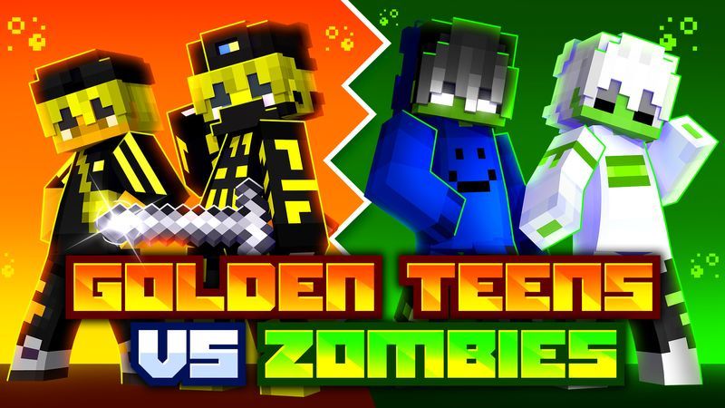 Golden Teens vs Zombies on the Minecraft Marketplace by Meraki