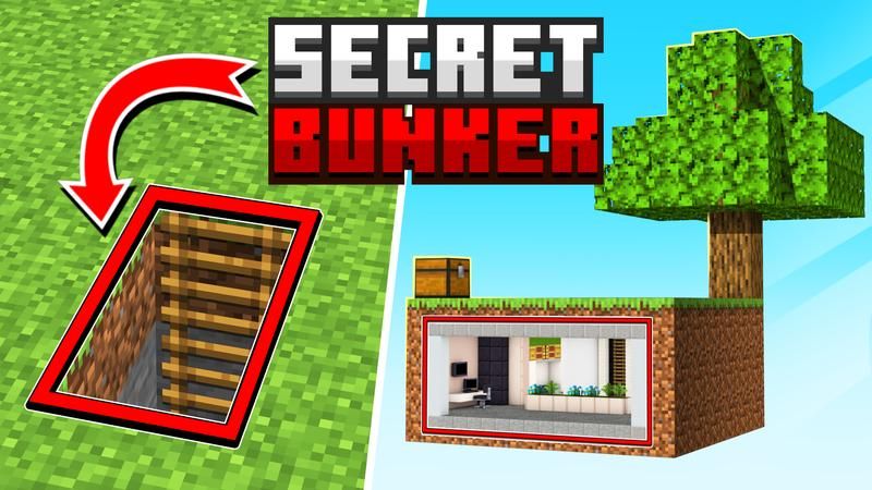 Secret Skyblock Bunker on the Minecraft Marketplace by Cubed Creations Secret Skyblock Bunker on the Minecraft Marketplace by Cubed Creations