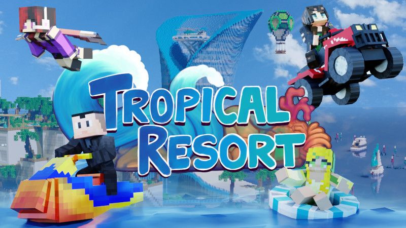 Tropical Resort on the Minecraft Marketplace by BTWN Creations Tropical Resort on the Minecraft Marketplace by BTWN Creations