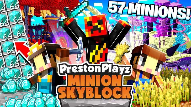 PrestonPlayz Minion Skyblock on the Minecraft Marketplace by Meatball Inc