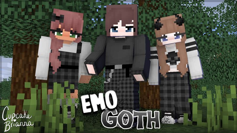 Emo Goth HD Skin Pack on the Minecraft Marketplace by CupcakeBrianna