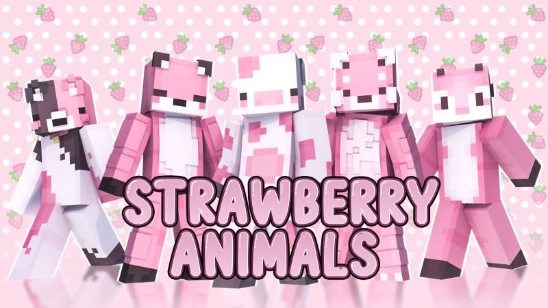 Strawberry Animals on the Minecraft Marketplace by DogHouse Strawberry Animals on the Minecraft Marketplace by DogHouse