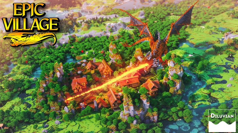 Epic Village on the Minecraft Marketplace by Diluvian Epic Village on the Minecraft Marketplace by Diluvian