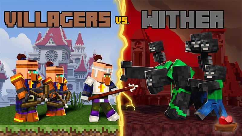 Villagers vs Wither on the Minecraft Marketplace by Lifeboat