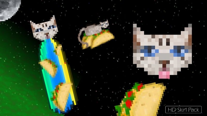 Taco Cats in Space on the Minecraft Marketplace by Arrow Art Games Taco Cats in Space on the Minecraft Marketplace by Arrow Art Games
