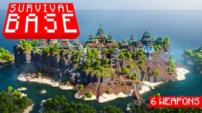 Survival Island Base on the Minecraft Marketplace by Misfits