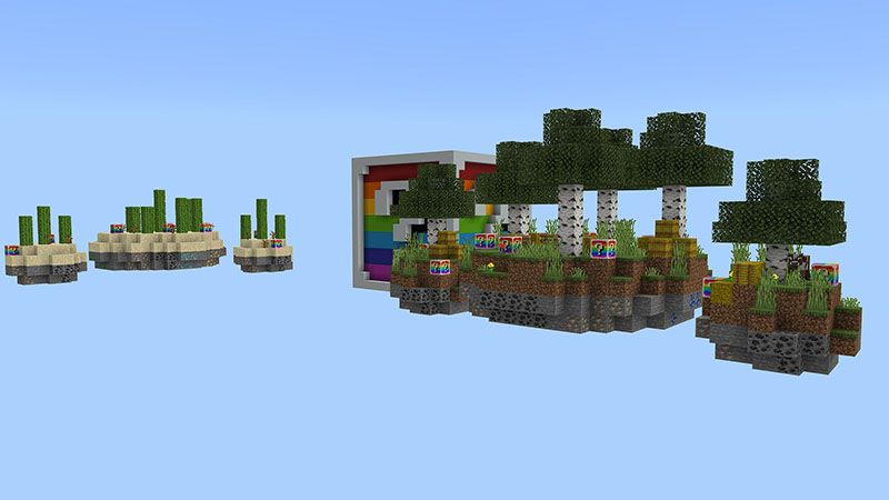 Rainbow Lucky Block Skyblock by DogHouse