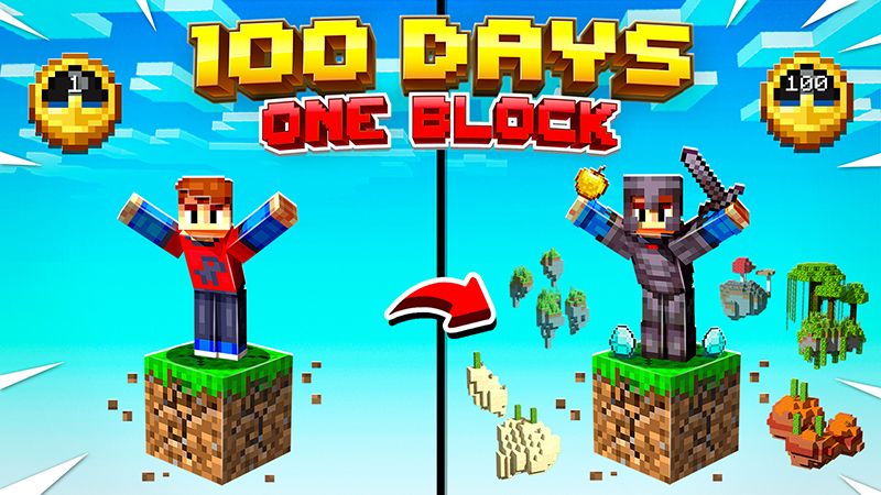 100 Days One Block on the Minecraft Marketplace by Razzleberries 100 Days One Block on the Minecraft Marketplace by Razzleberries