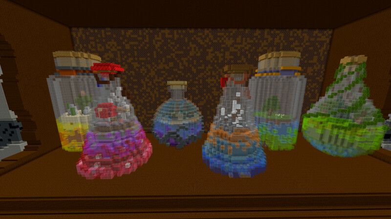 Giant Potion Bottle Survival by Razzleberries