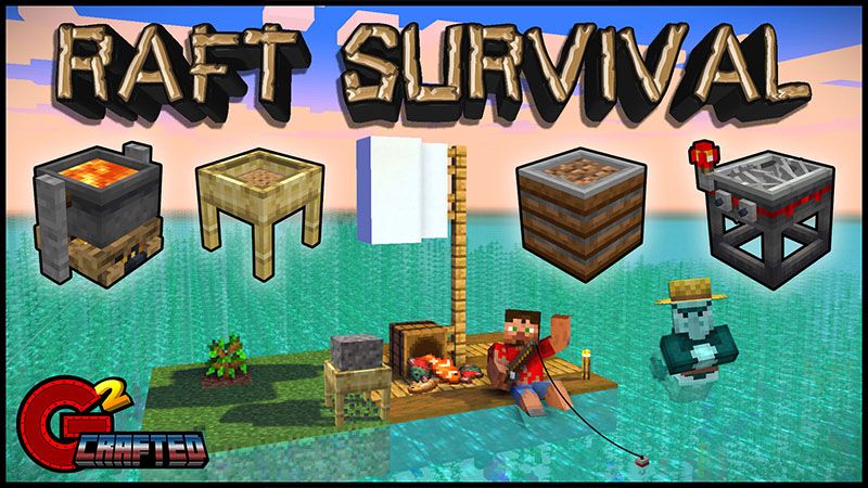 Raft Survival on the Minecraft Marketplace by G2Crafted Raft Survival on the Minecraft Marketplace by G2Crafted