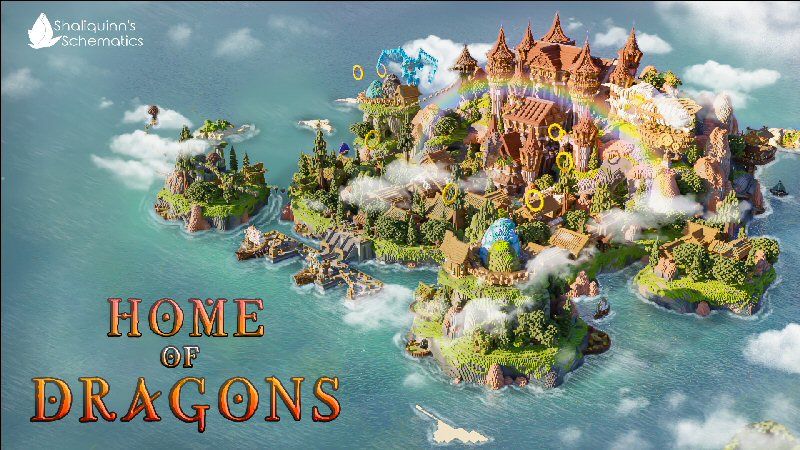 Home of Dragons on the Minecraft Marketplace by Shaliquinn's Schematics