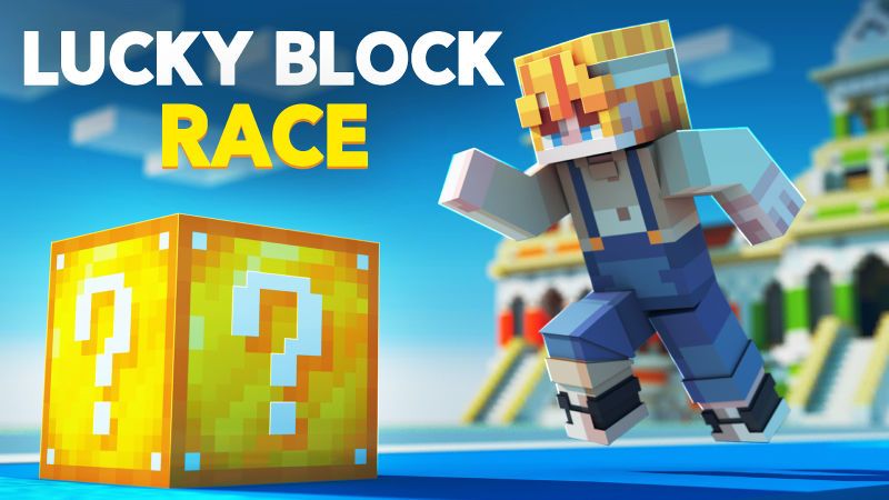 Lucky Block Race on the Minecraft Marketplace by BLOCKLAB Studios Lucky Block Race on the Minecraft Marketplace by BLOCKLAB Studios