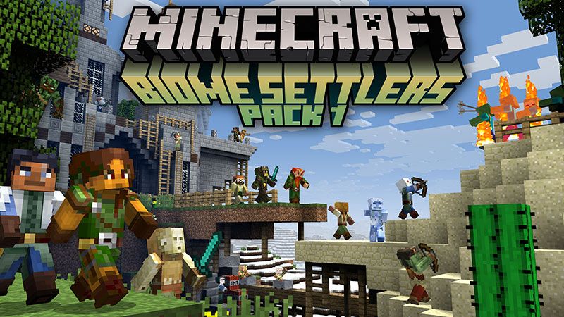 Biome Settlers Skin Pack 1 on the Minecraft Marketplace by Minecraft