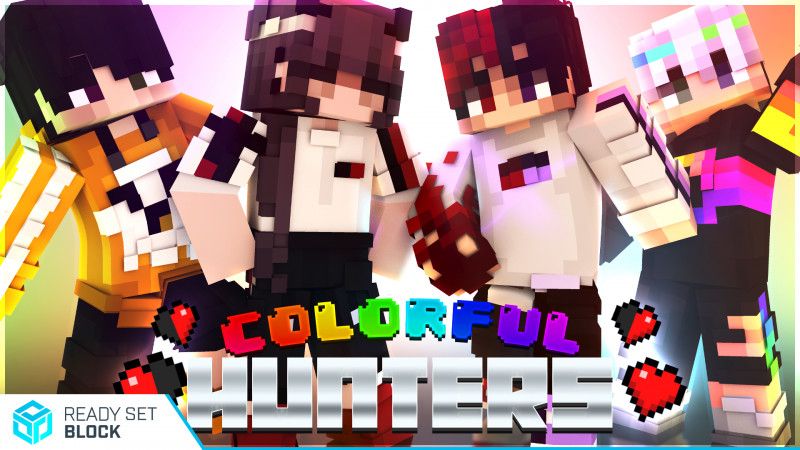 Colorful Hunters on the Minecraft Marketplace by Ready, Set, Block! Colorful Hunters on the Minecraft Marketplace by Ready, Set, Block!