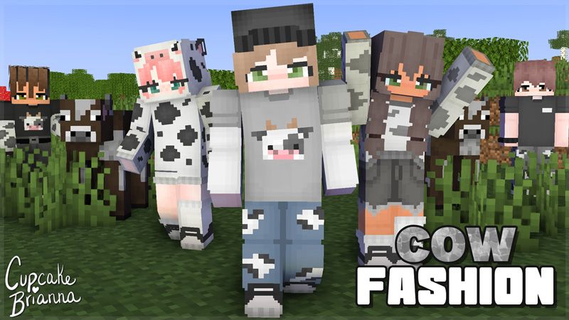 Cow Fashion HD Skin Pack on the Minecraft Marketplace by CupcakeBrianna Cow Fashion HD Skin Pack on the Minecraft Marketplace by CupcakeBrianna