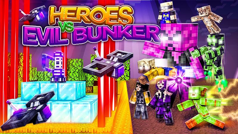 Heroes vs Evil Bunker on the Minecraft Marketplace by DogHouse
