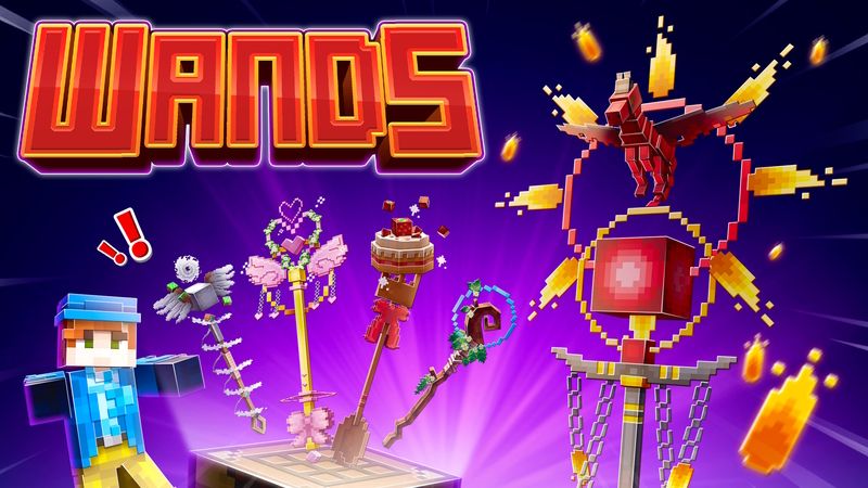Wands on the Minecraft Marketplace by CubeCraft Games Wands on the Minecraft Marketplace by CubeCraft Games