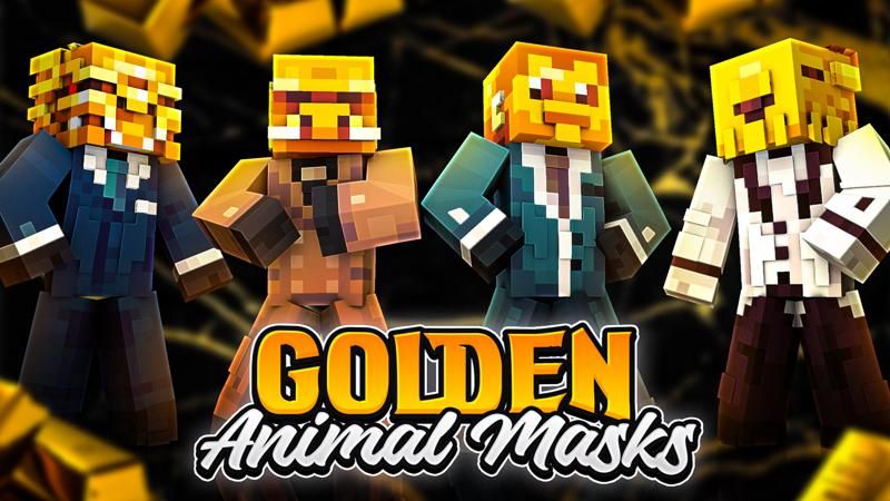 Golden Animal Masks on the Minecraft Marketplace by CubeCraft Games