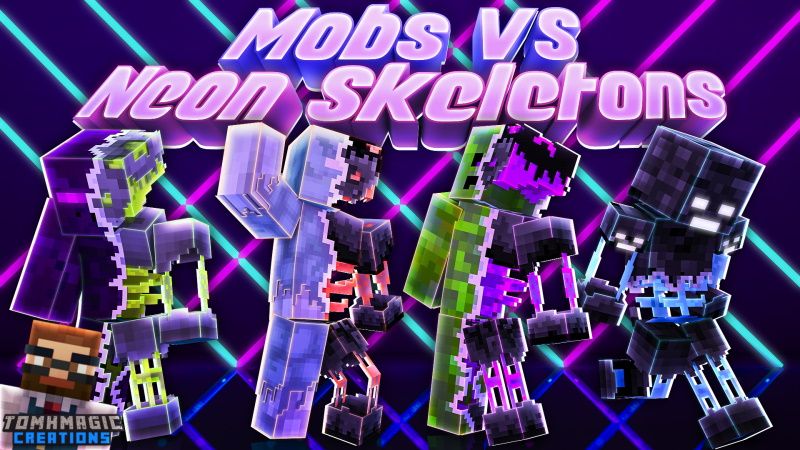 Mobs vs Neon Skeletons on the Minecraft Marketplace by Tomhmagic Creations Mobs vs Neon Skeletons on the Minecraft Marketplace by Tomhmagic Creations