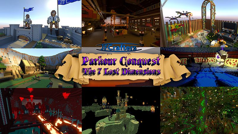 Parkour Conquest on the Minecraft Marketplace by JFCrafters Parkour Conquest on the Minecraft Marketplace by JFCrafters
