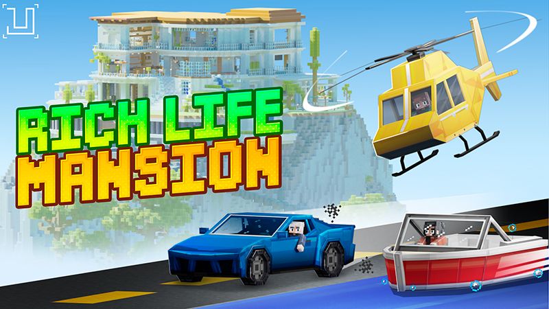 Rich Life Mansion on the Minecraft Marketplace by UnderBlocks Studios Rich Life Mansion on the Minecraft Marketplace by UnderBlocks Studios