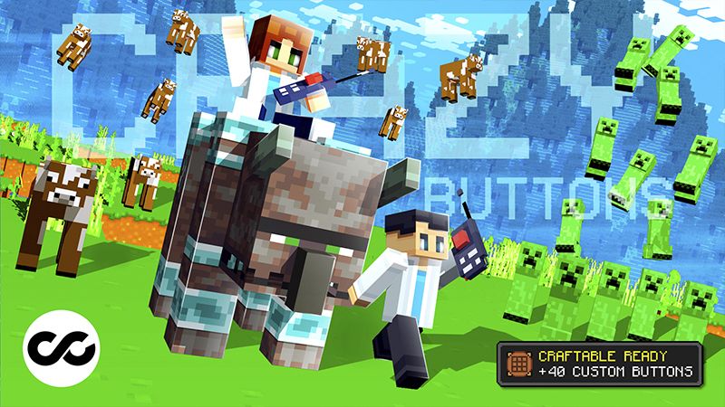 Craftable Crazy Buttons on the Minecraft Marketplace by Chillcraft Craftable Crazy Buttons on the Minecraft Marketplace by Chillcraft