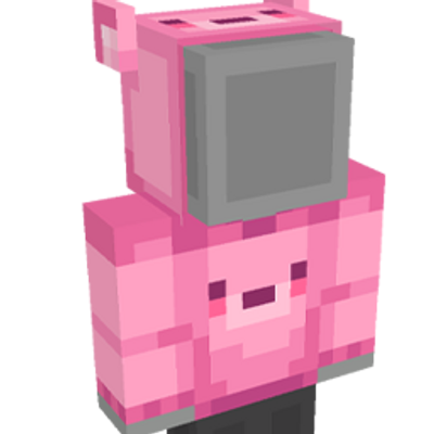 Pink Bear Hoodie on the Minecraft Marketplace by Square Dreams