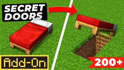 Secret Doors AddOn on the Minecraft Marketplace by CodeStudios