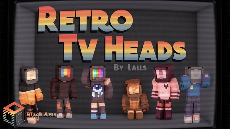 Retro TV Heads on the Minecraft Marketplace by Black Arts Studios Retro TV Heads on the Minecraft Marketplace by Black Arts Studios