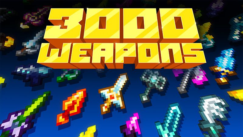 3000 Weapons on the Minecraft Marketplace by Starfish Studios