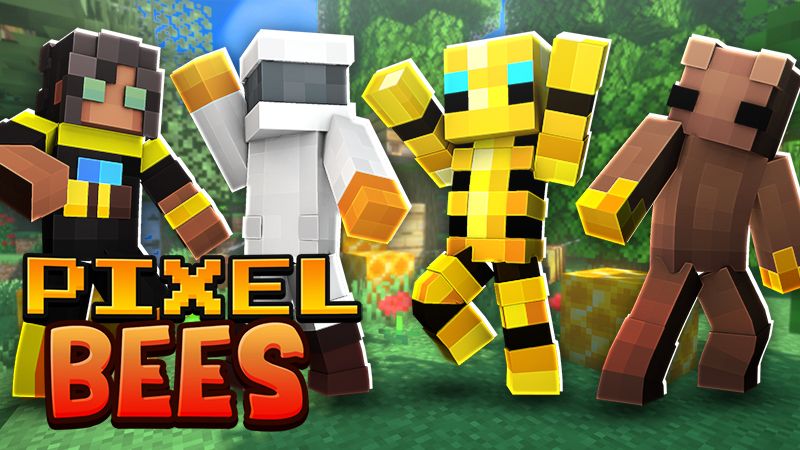 Pixel Bees on the Minecraft Marketplace by The Lucky Petals