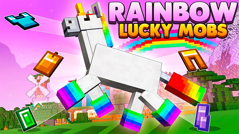 Rainbow Lucky Mobs on the Minecraft Marketplace by Cynosia