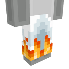 White Pants with Fire White Pants with Fire
