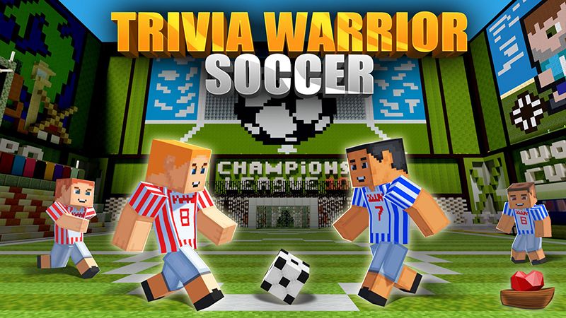 Trivia Warrior Soccer on the Minecraft Marketplace by Lifeboat