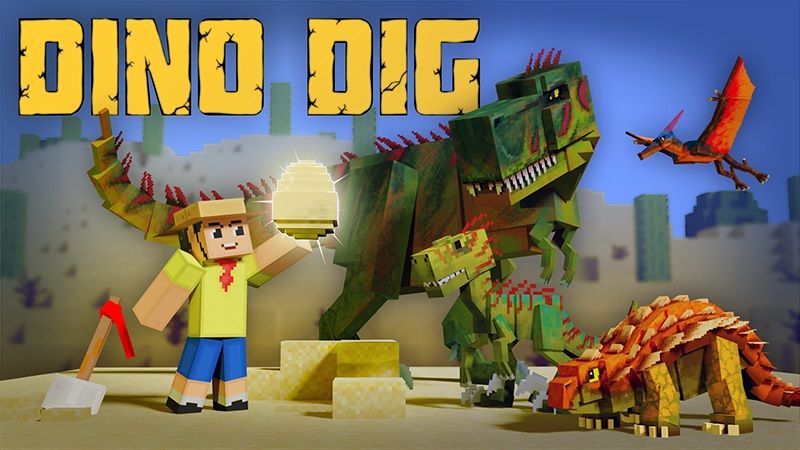 Dino Dig on the Minecraft Marketplace by Lifeboat