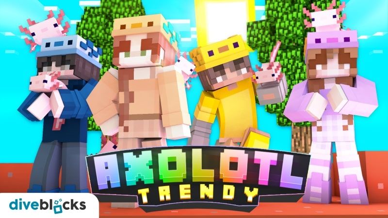 Axolotl Trendy on the Minecraft Marketplace by Diveblocks Axolotl Trendy on the Minecraft Marketplace by Diveblocks