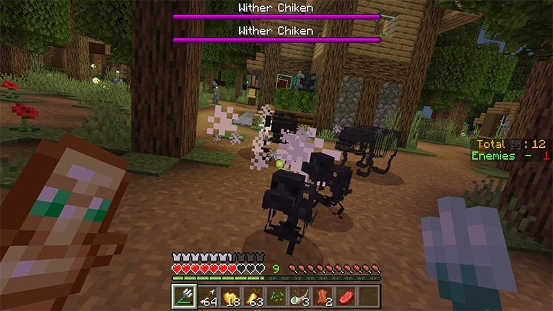 Villagers vs. Wither by Lifeboat