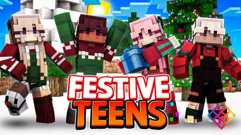 Festive Teens by Rainbow Theory (Minecraft Skin Pack) - Minecraft ...
