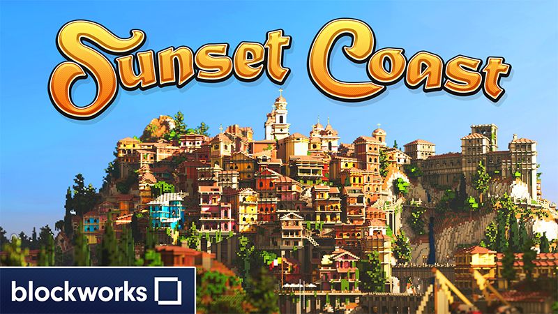 Sunset Coast on the Minecraft Marketplace by Blockworks Sunset Coast on the Minecraft Marketplace by Blockworks