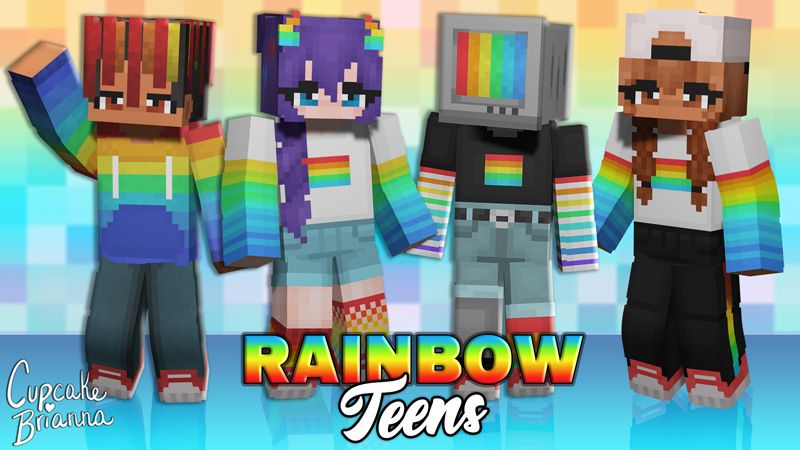 Rainbow Teens HD Skin Pack