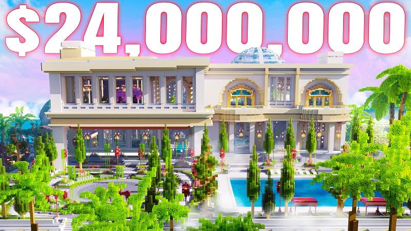 Mega Millionaire Mansion on the Minecraft Marketplace by Eescal Studios