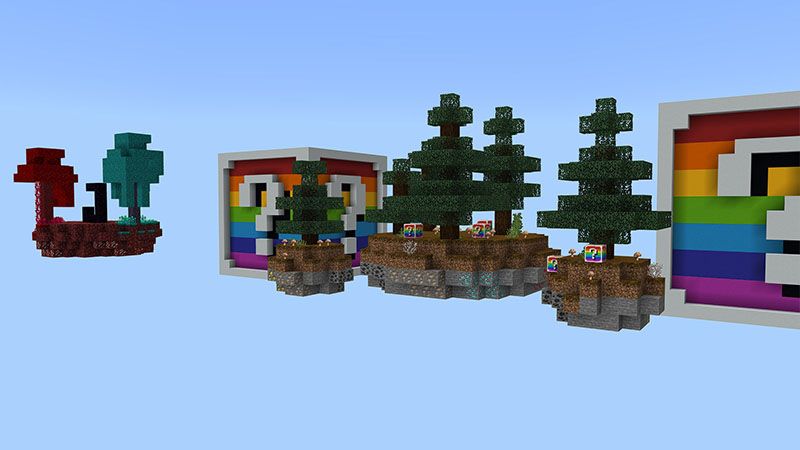 Rainbow Lucky Block Skyblock by DogHouse