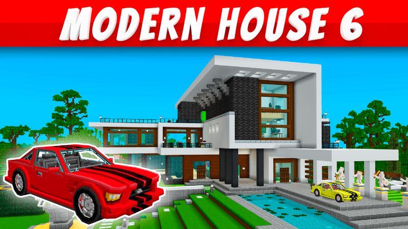 Modern House 6 on the Minecraft Marketplace by VoxelBlocks Modern House 6 on the Minecraft Marketplace by VoxelBlocks